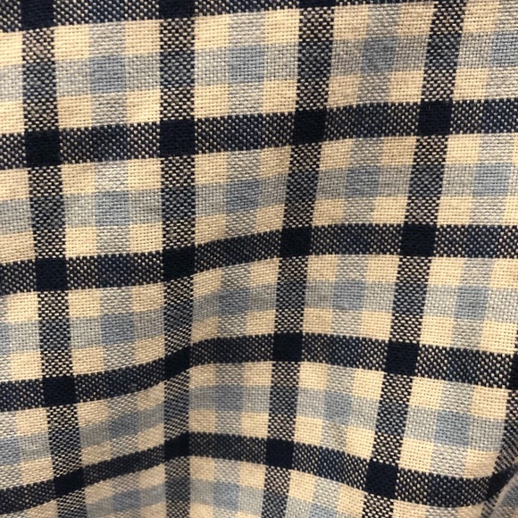 Arrow Men’s XXL Blue Plaid Button Up Shirt - Picture 4 of 5